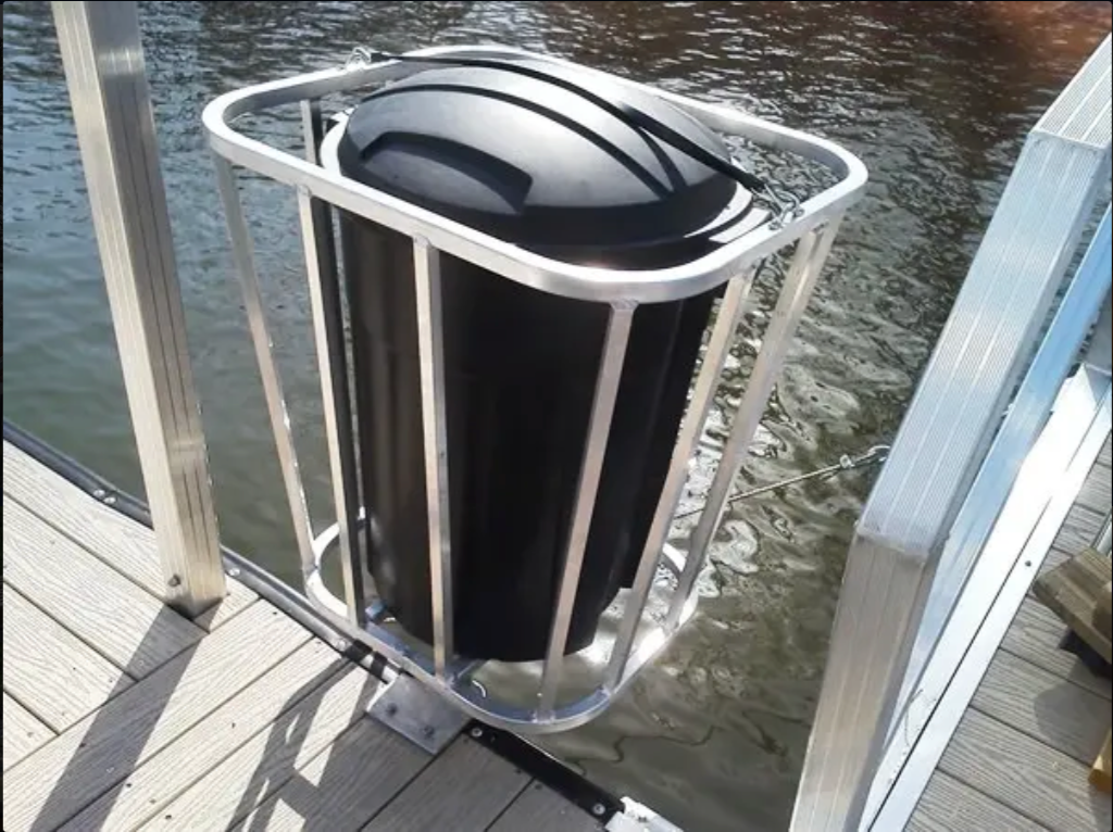 Trash Can Holder with Trash Can