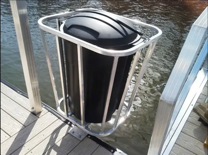 Trash Can Holder with Trash Can